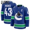 Vancouver Canucks Fanatics Premium Quinn Hughes 2024-25 Heim Blau Trikot - Kinder